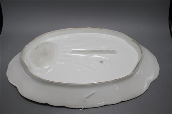 A CFH/GDM Limoges porcelain meat plate, 51cm
